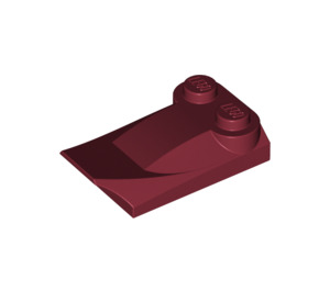 LEGO Dark Red Slope 2 x 3 x 0.7 Curved with Wing (47456 / 55015)