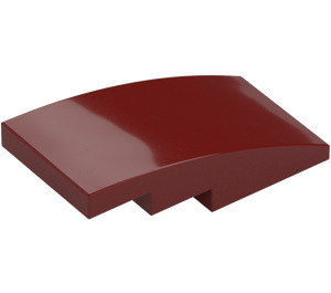 LEGO Dark Red Slope 2 x 4 Curved (93606)