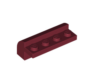LEGO Dark Red Slope 2 x 4 x 1.3 Curved (6081)