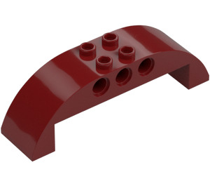 LEGO Dark Red Slope 2 x 8 x 2 Curved (11290 / 28918)