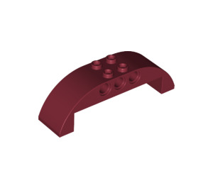 LEGO Dark Red Slope 2 x 8 x 2 Curved (11290 / 28918)