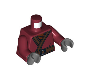 LEGO Dark Red Splinter Torso (973 / 76382)
