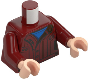 LEGO Dark Red Star-Lord with Dark Red Printed Legs Minifig Torso (973)