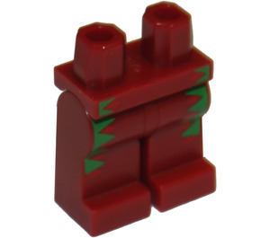 LEGO Donkerrood Taco Tuesday Guy Minifiguur Heupen en benen (3815 / 16269)