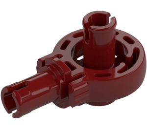 LEGO Dark Red Technic Click Rotation Bushing with Two Pins (47455)