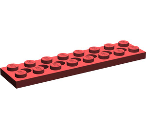 LEGO Donkerrood Technic Plaat 2 x 8 met Gaten (3738)