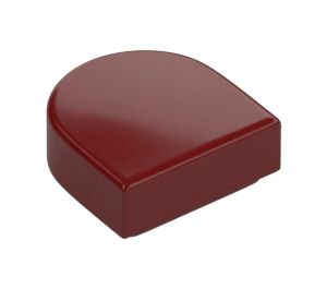 LEGO Dark Red Tile 1 x 1 Half Oval (24246 / 35399)