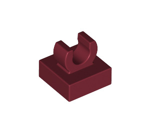 LEGO Dark Red Tile 1 x 1 with Clip (Raised "C") (15712 / 44842)