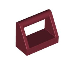 LEGO Dark Red Tile 1 x 2 with Handle (2432)