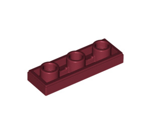 LEGO Dark Red Tile 1 x 3 Inverted with Hole (35459)