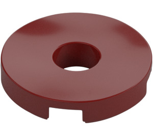 LEGO Dark Red Tile 2 x 2 Round with Hole in Center (15535)