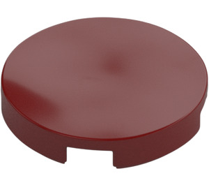 LEGO Dark Red Tile 2 x 2 Round with "X" Bottom (4150)