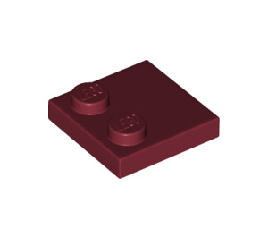 LEGO Dark Red Tile 2 x 2 with Studs on Edge (33909)