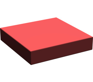 LEGO Dark Red Tile 2 x 2 without Groove