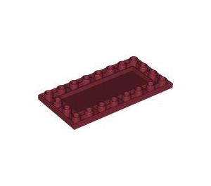 LEGO Dark Red Tile 4 x 8 Inverted (83496)
