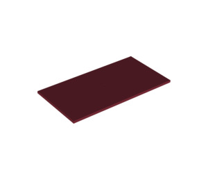 LEGO Dark Red Tile 8 x 16 with Bottom Tubes, Textured Top (90498)