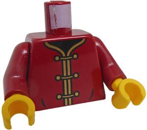 LEGO Dark Red Torso with 3 Gold Clasps (973 / 76382)