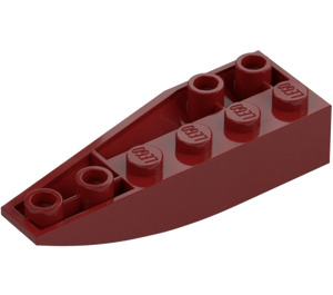 LEGO Tmavě červená Klín 2 x 6 Dvojité Převrácený Pravá (41764)