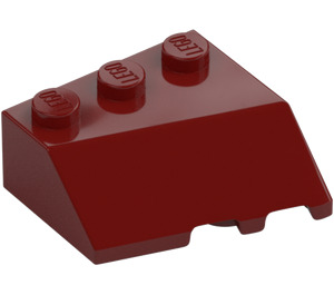 LEGO Rouge Foncé Pièce de monnaie 3 x 3 La gauche (42862)