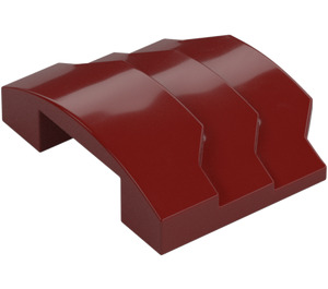 LEGO Dark Red Wedge 3 x 4 with Stepped Sides (66955)