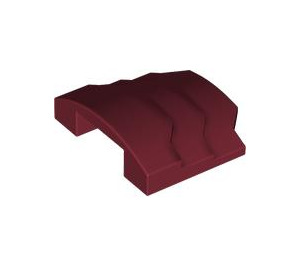 LEGO Dark Red Wedge 3 x 4 with Stepped Sides (66955)