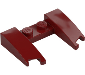 LEGO Donkerrood Wig 3 x 4 x 0.7 met Uitsparing (11291 / 31584)