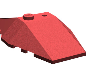 LEGO Dark Red Wedge 4 x 4 Triple with Stud Notches (48933)