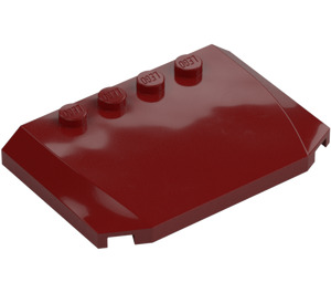 LEGO Dark Red Wedge 4 x 6 Curved (52031)