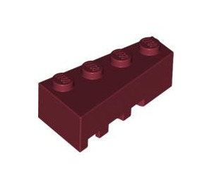LEGO Rouge foncé Coin Brique 2 x 4 Droite (41767)