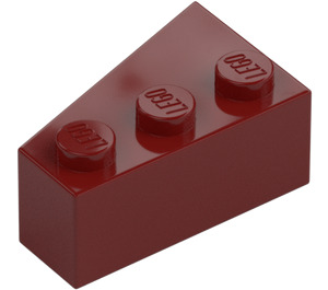 LEGO Donkerrood Wig Steen 3 x 2 Rechts (6564)