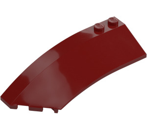 LEGO Dark Red Wedge Curved 3 x 8 x 2 Left (41750 / 42020)