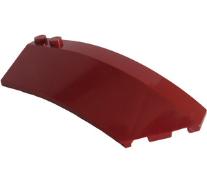 LEGO Dark Red Wedge Curved 3 x 8 x 2 Right (41749 / 42019)
