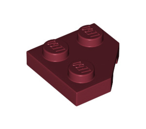 LEGO Rouge foncé Coin assiette 2 x 2 Cut Coin (26601)