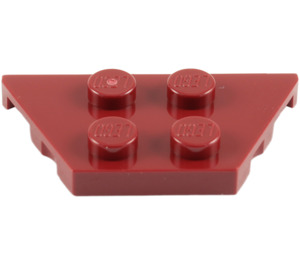 LEGO Rouge foncé Coin assiette 2 x 4 (51739)
