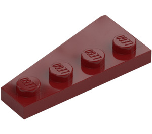 LEGO Dunkelrot Keil Platte 2 x 4 Flügel Rechts (41769)