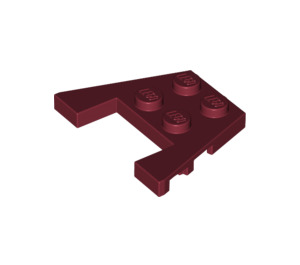 LEGO Dunkelrot Keil Platte 3 x 4 mit Bolzenkerben (28842 / 48183)