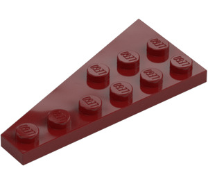 LEGO Mørk rød Kile Plate 3 x 6 Vinge Høyre (54383)