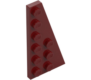 LEGO Dark Red Wedge Plate 3 x 6 Wing Right (54383)