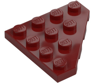 LEGO Dark Red Wedge Plate 4 x 4 Corner (30503)