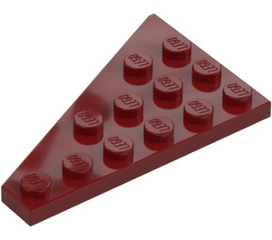 LEGO Rosso scuro Cuneo Piastra 4 x 6 Ala Destra (48205)