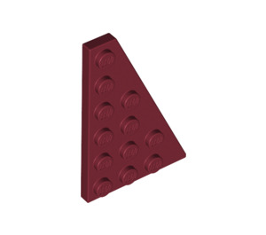 LEGO Dark Red Wedge Plate 4 x 6 Wing Right (48205)