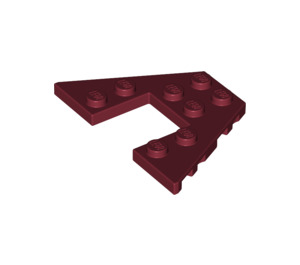 LEGO Dark Red Wedge Plate 4 x 6 with 2 x 2 Cutout (29172 / 47407)