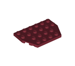 LEGO Dark Red Wedge Plate 4 x 6 without Corners (32059 / 88165)
