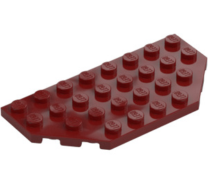 LEGO Mørk rød Kile Plate 4 x 8 med Hjørner (68297)