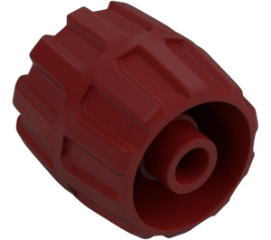 LEGO Dark Red Wheel Hard-Plastic Small (6118)