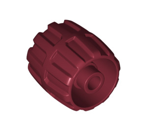 LEGO Dark Red Wheel Hard-Plastic Small (6118)