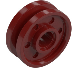 LEGO Dark Red Wheel Rim Ø18 x 7  with Deep Spokes and Brake Rotor (13971 / 77031)