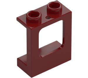 LEGO Dark Red Window Frame 1 x 2 x 2 with 1 Hole in Bottom (60032)