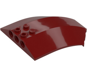 LEGO Dark Red Windscreen 6 x 8 x 2 Curved (40995 / 41751)