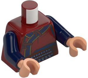 LEGO Dark Red Wong with Dark Red Robe and Dark Blue Legs Minifig Torso (973 / 76382)